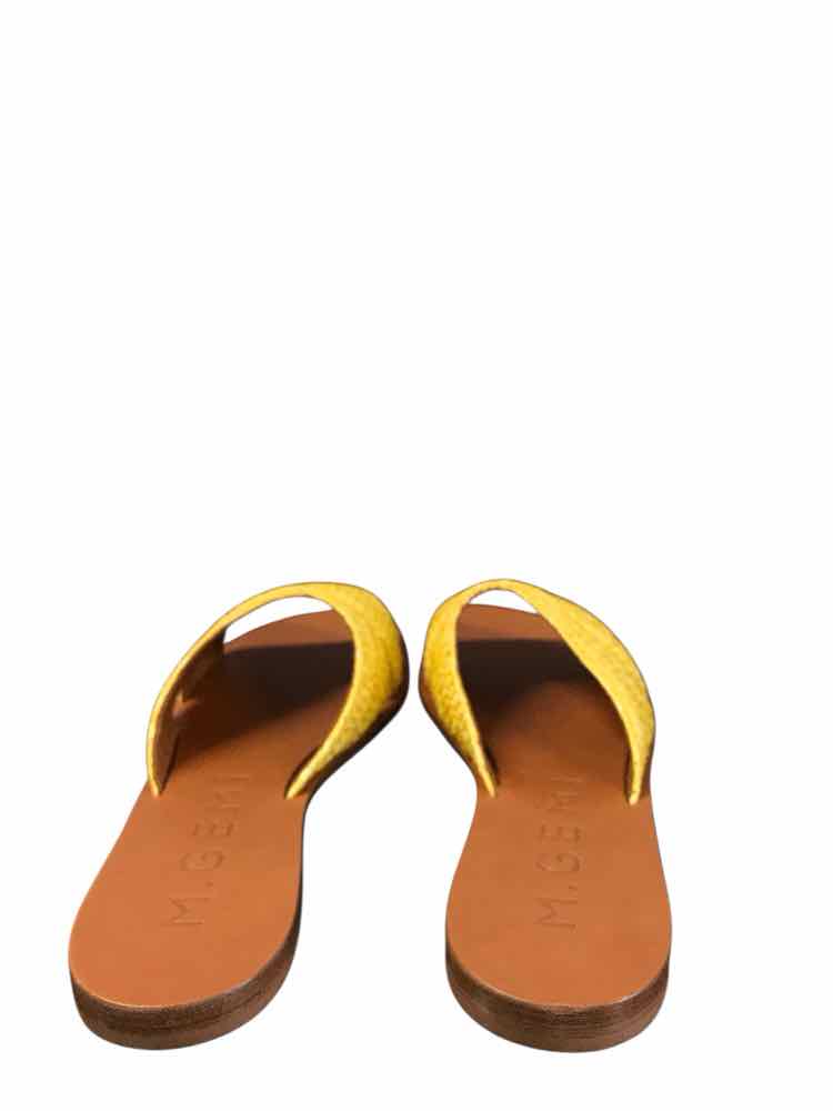 M.Gemi Shoe Size 7.5 Yellow The Marisa Slides