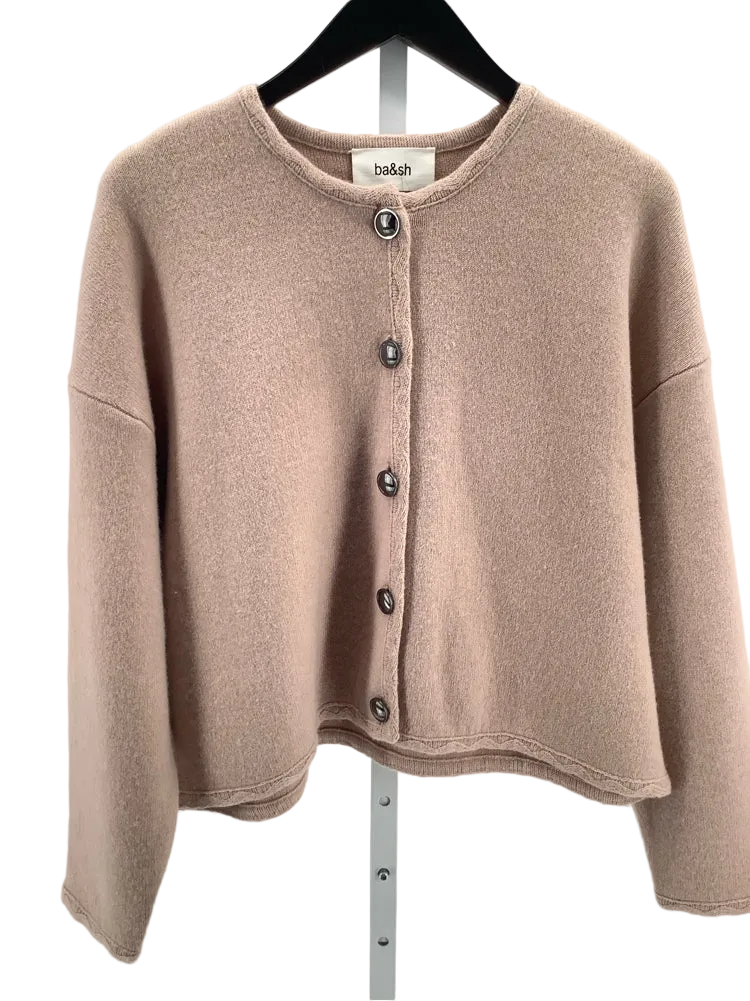 ba&sh Size M Tan Cardigan