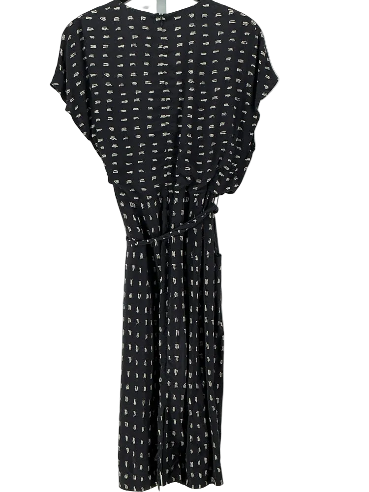 MM Lafleur Size 12 Navy & Tan Jasmine Dress