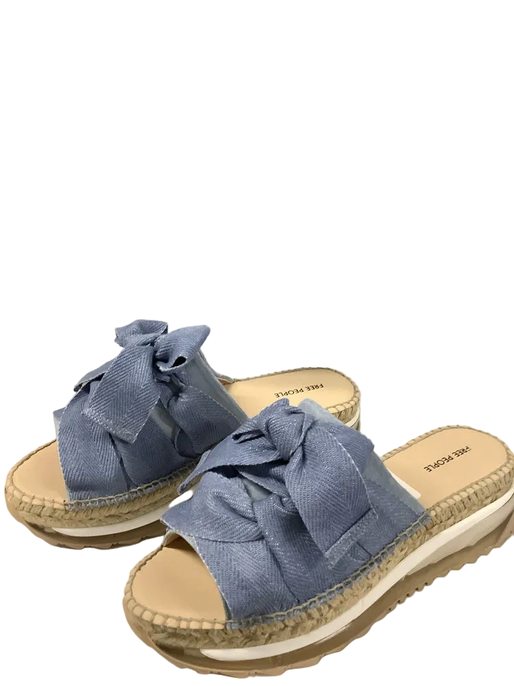 Free People Shoe Size 8 Denim Chapmin Sandals