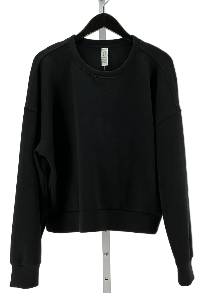 Spanx Size XL Black Sweatshirt