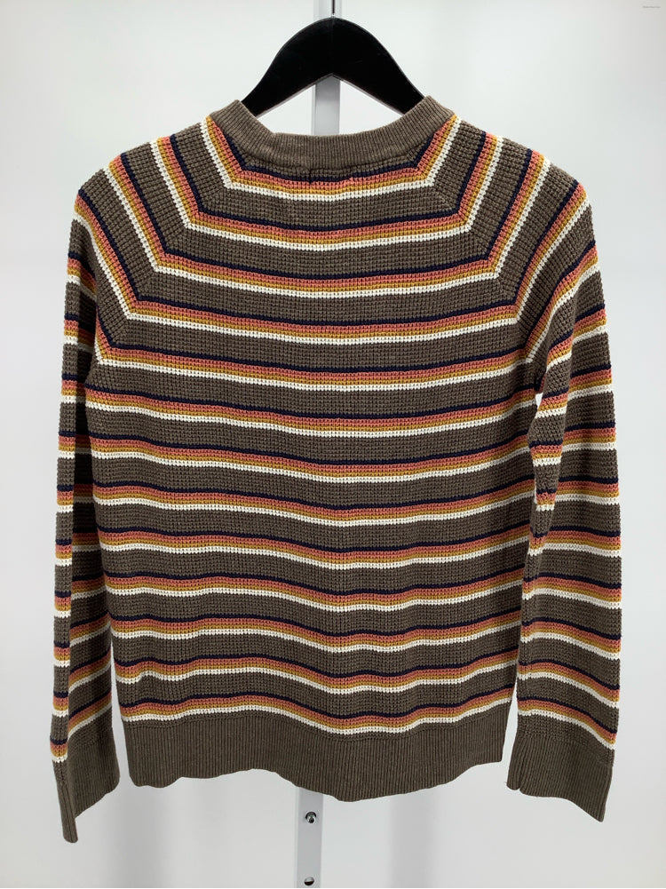 Faherty Size S Brown Multi Throwback Shirt