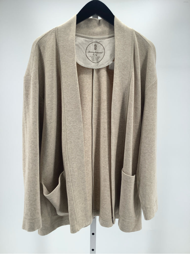 Tommy Bahama Size XL Tan Aruba Cardigan