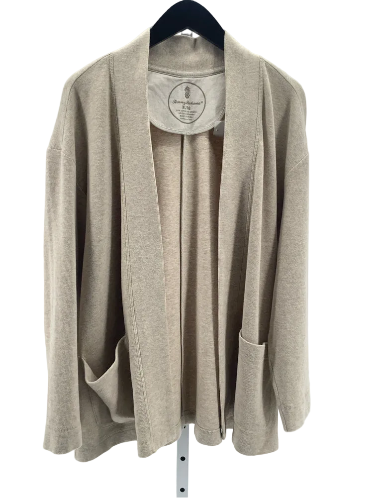 Tommy Bahama Size XL Tan Aruba Cardigan