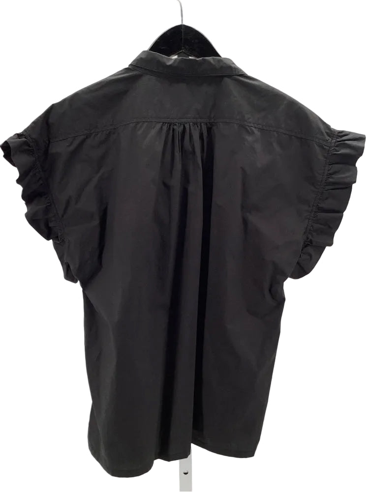 Trovata Birds of Paradis Size M Black Marianne Shirt