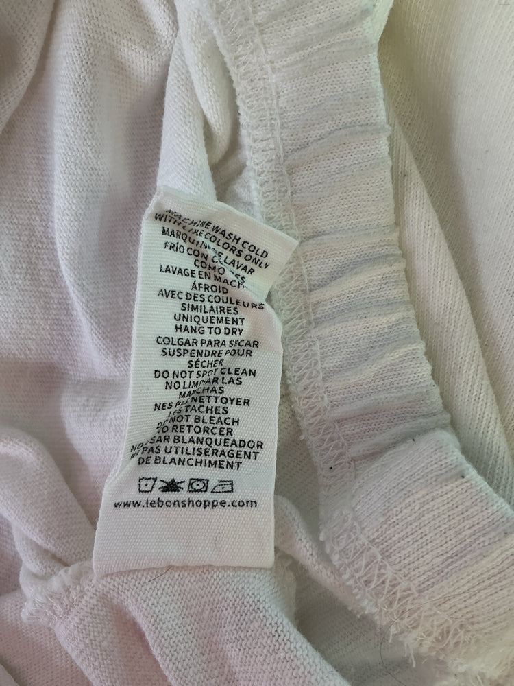 Le Bon Shoppe Size XS/S White Sweatshirt