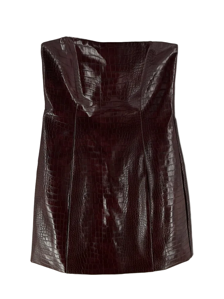 Meshki Size XS Burgundy Dress