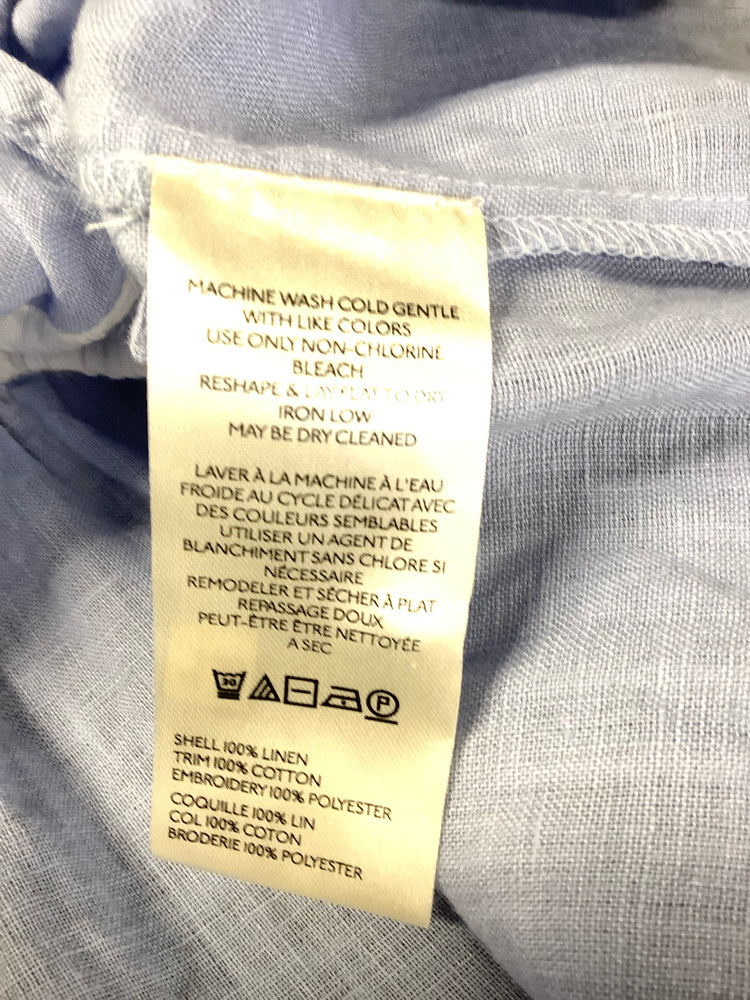by anthropologie Size M Blue & White Shirt