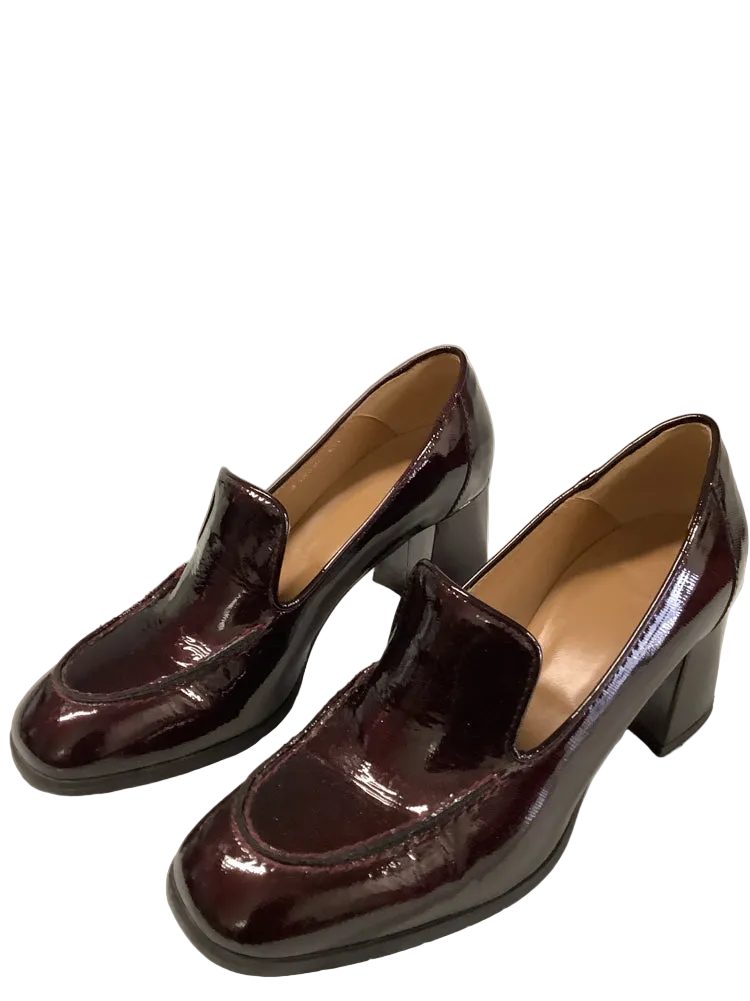 Aquatalia Shoe Size 8 Burgundy MICHELLE Heels