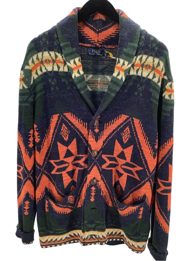 Polo Size S Navy multi Cardigan