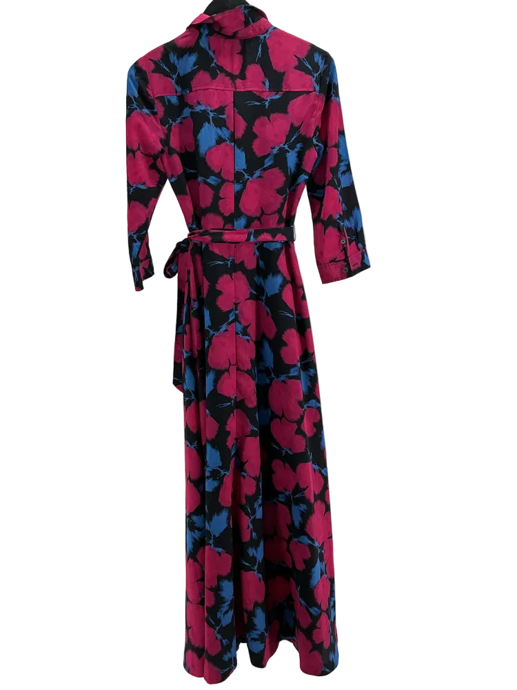 Banana Republic Size 4 Pink & Blue Dress