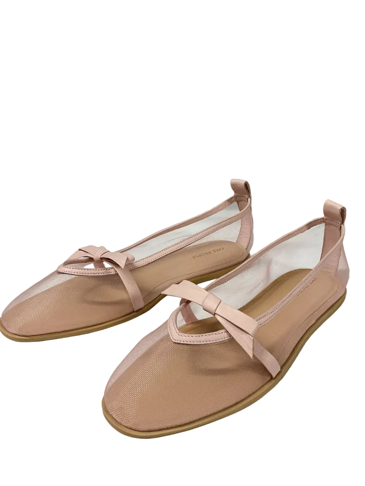 Free People Shoe Size 8 Pink Mesh Mania Flats
