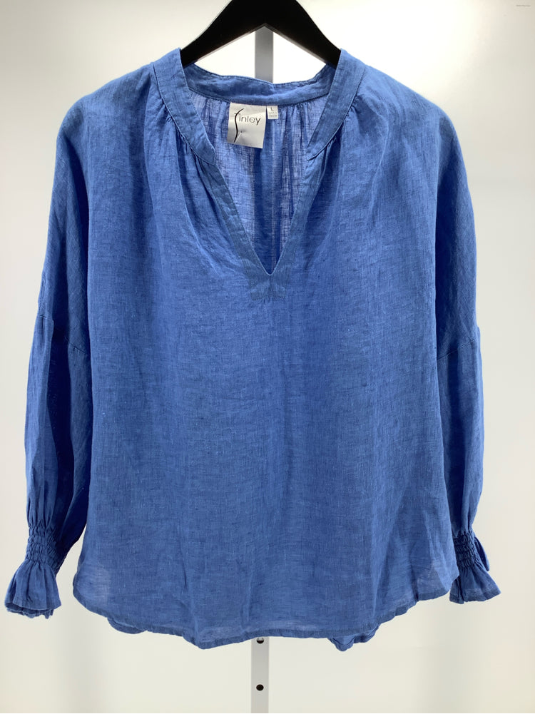 Finley Size L Blue Shirt