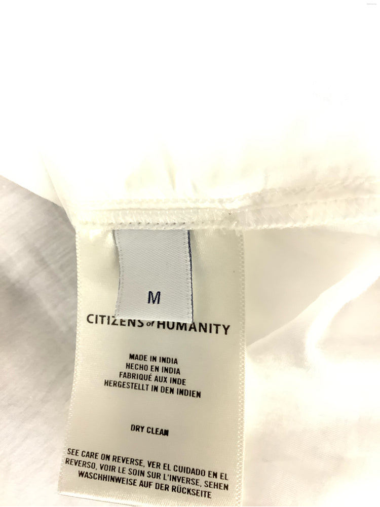 Citizens of Humanity Size M Cream Iris Shirt