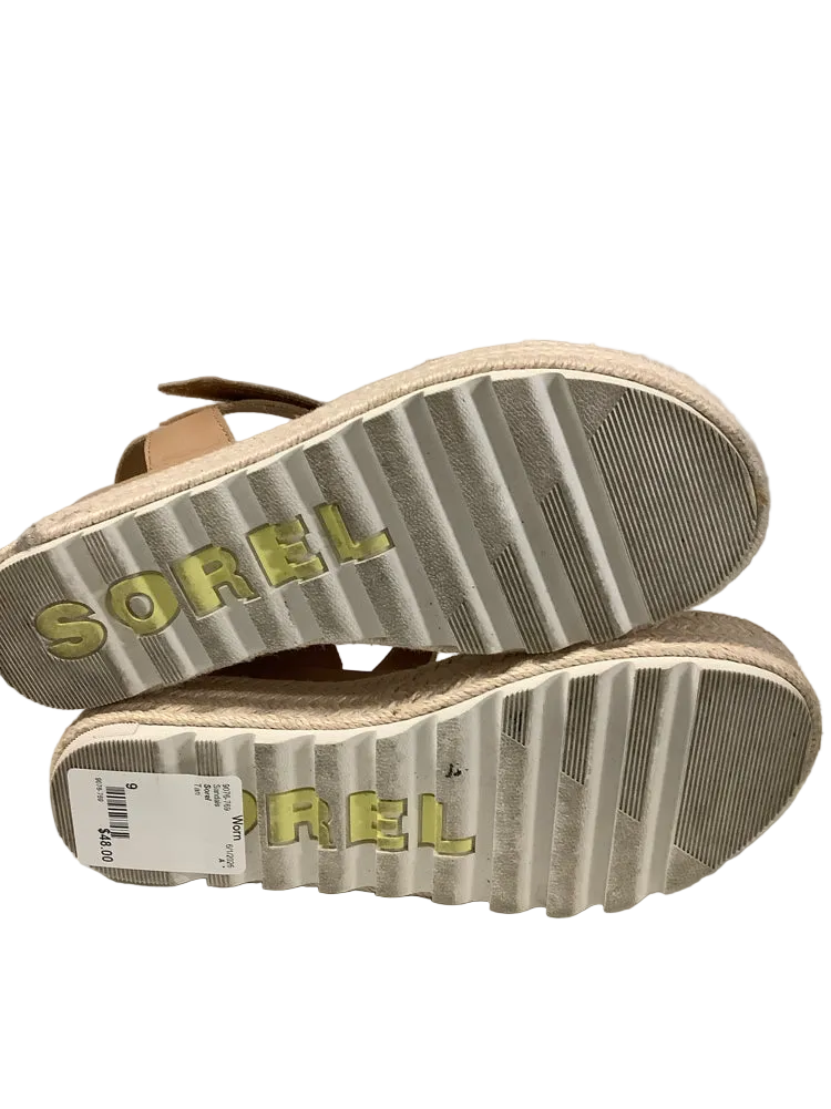 Sorel Shoe Size 9 Tan Sandals