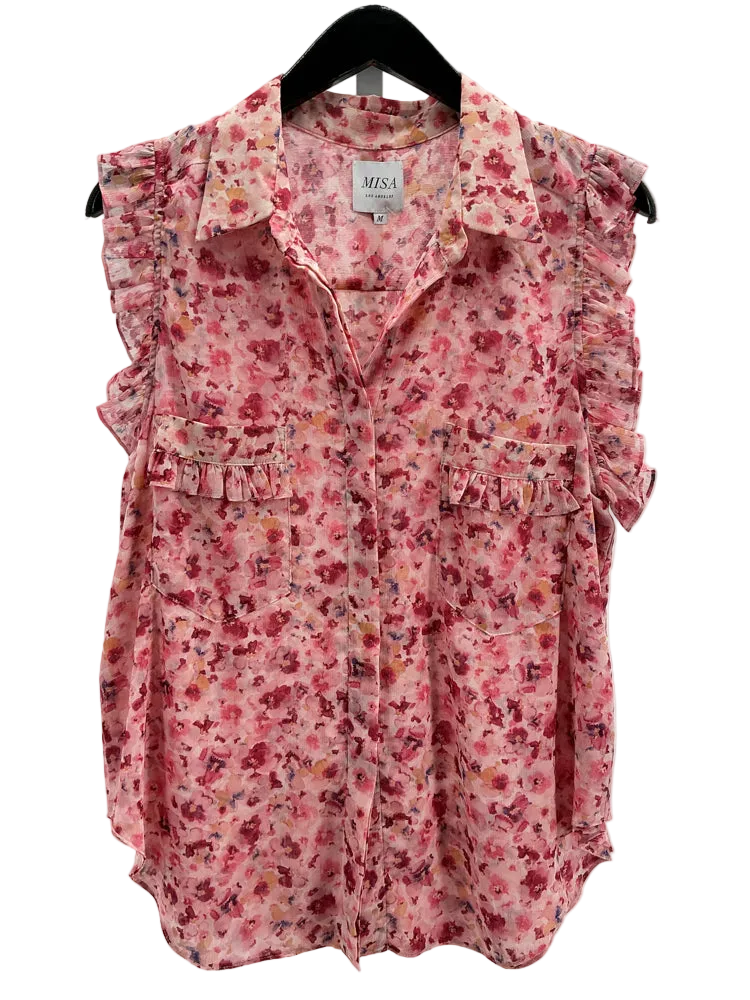 Misa Size M Pink multi Shirt