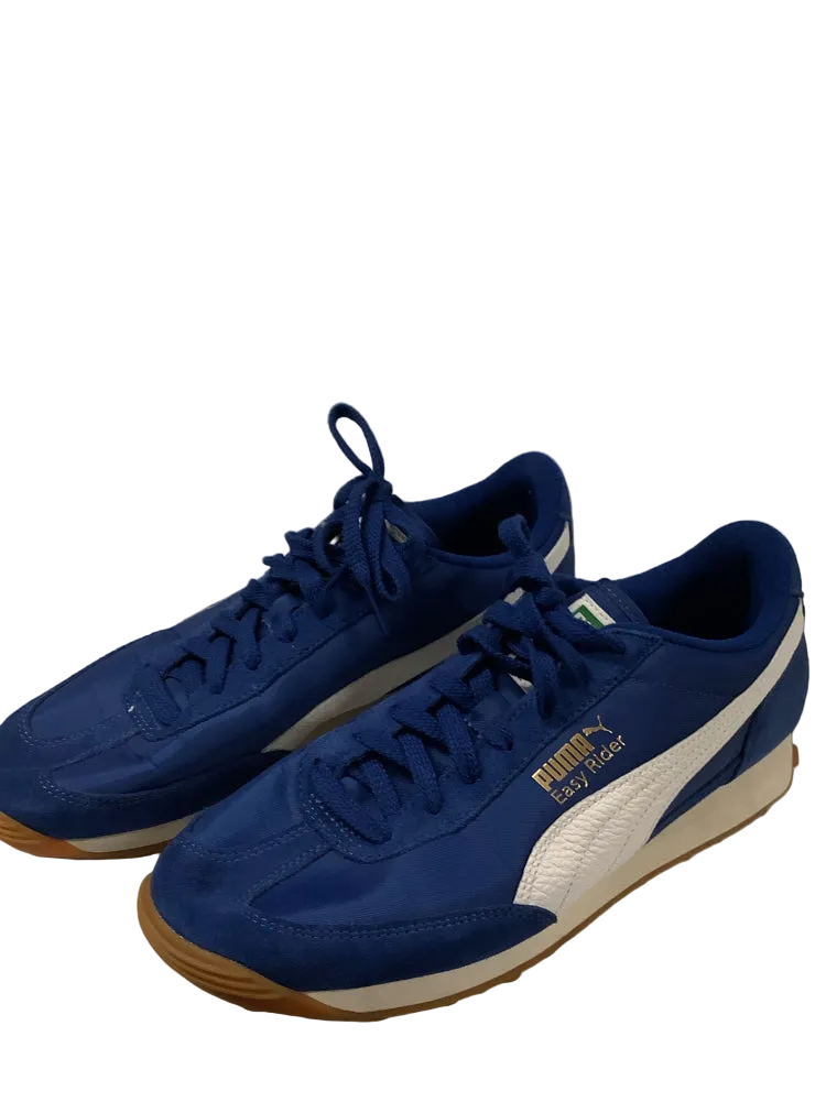 Puma Shoe Size 10.5 Blue & White Easy Rider Sneakers