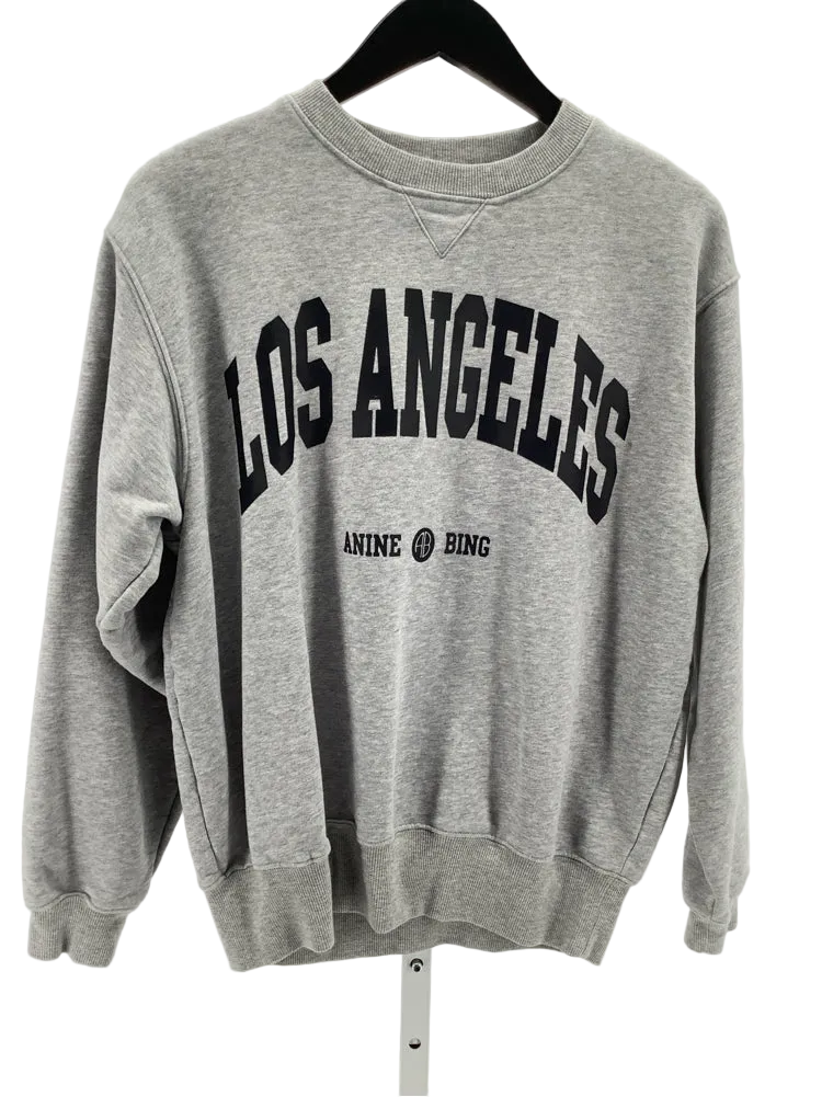 Anine Bing Size L Gray Sweatshirt