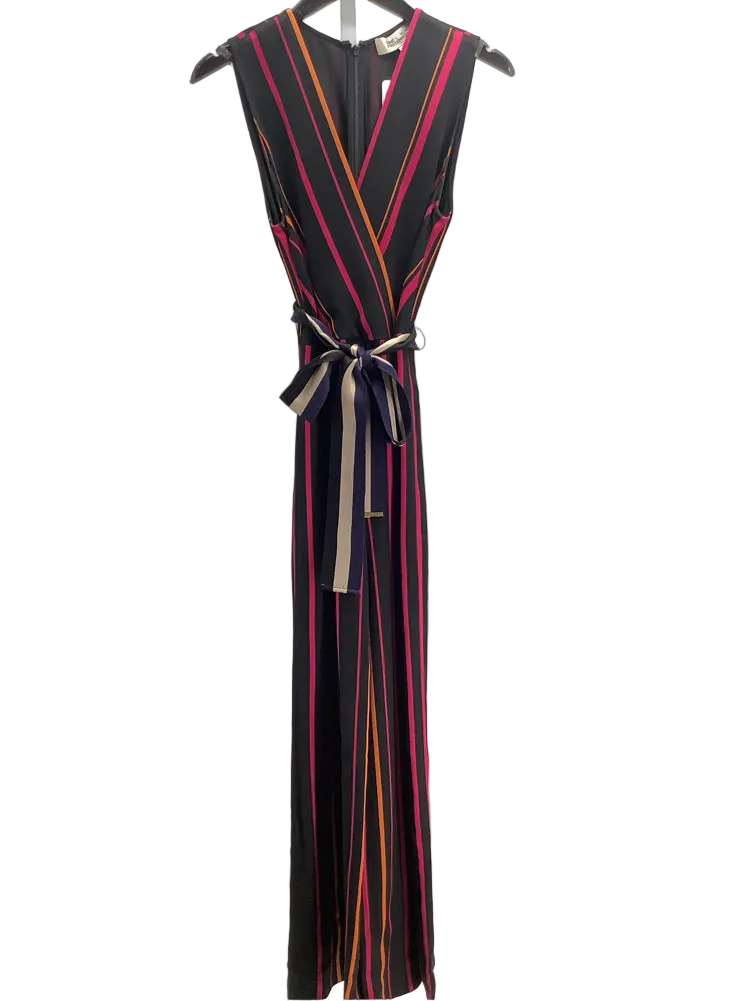 Diane VonFurstenberg Size 6 Black multi Jumpsuit