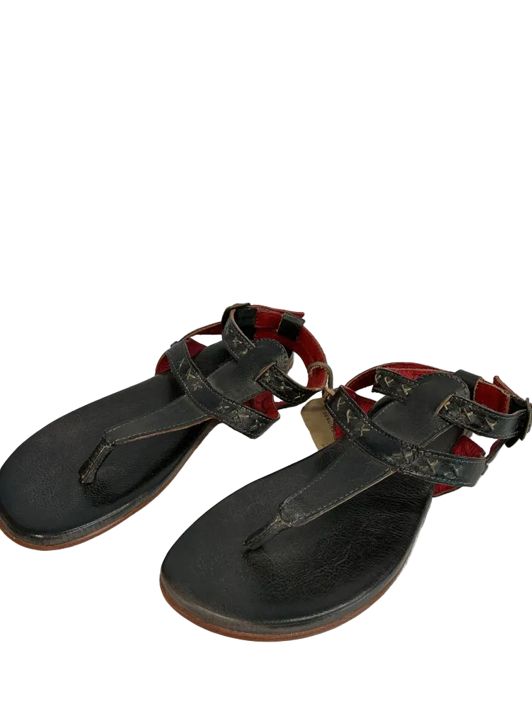 Bed Stu Shoe Size 7.5 Black Moon Sandals