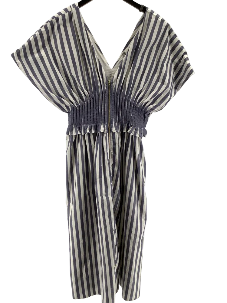 by anthropologie Size M Blue & White Dress
