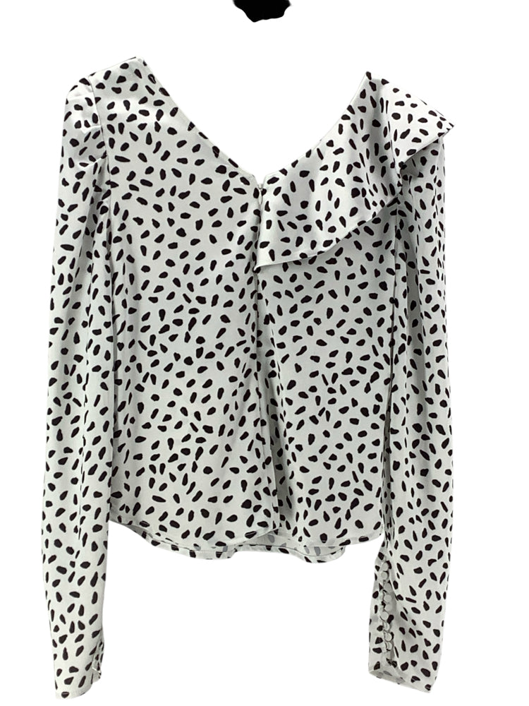 self portrait Size 10 Black & White Shirt