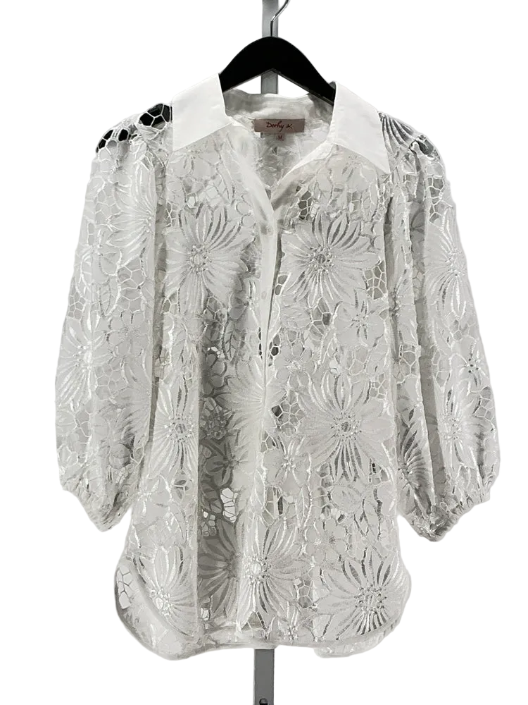 Derhy Size M White Shirt