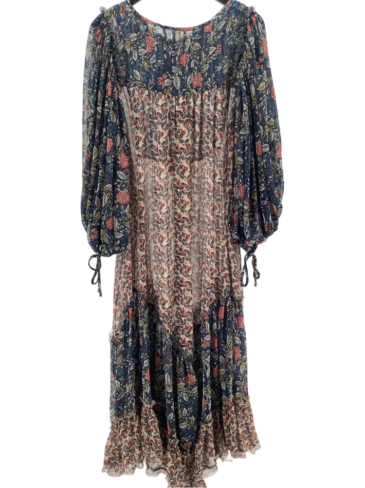 Free People Size L Navy multi Dress