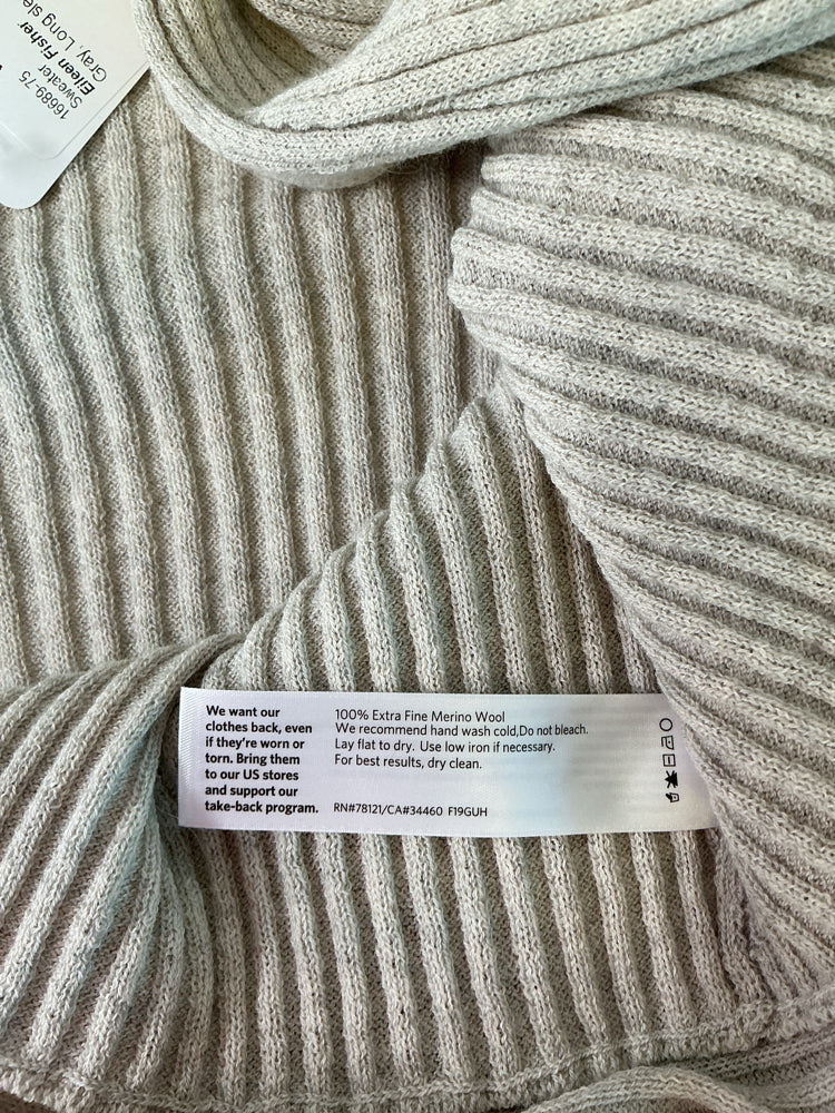 Eileen Fisher Size 3X Gray Sweater