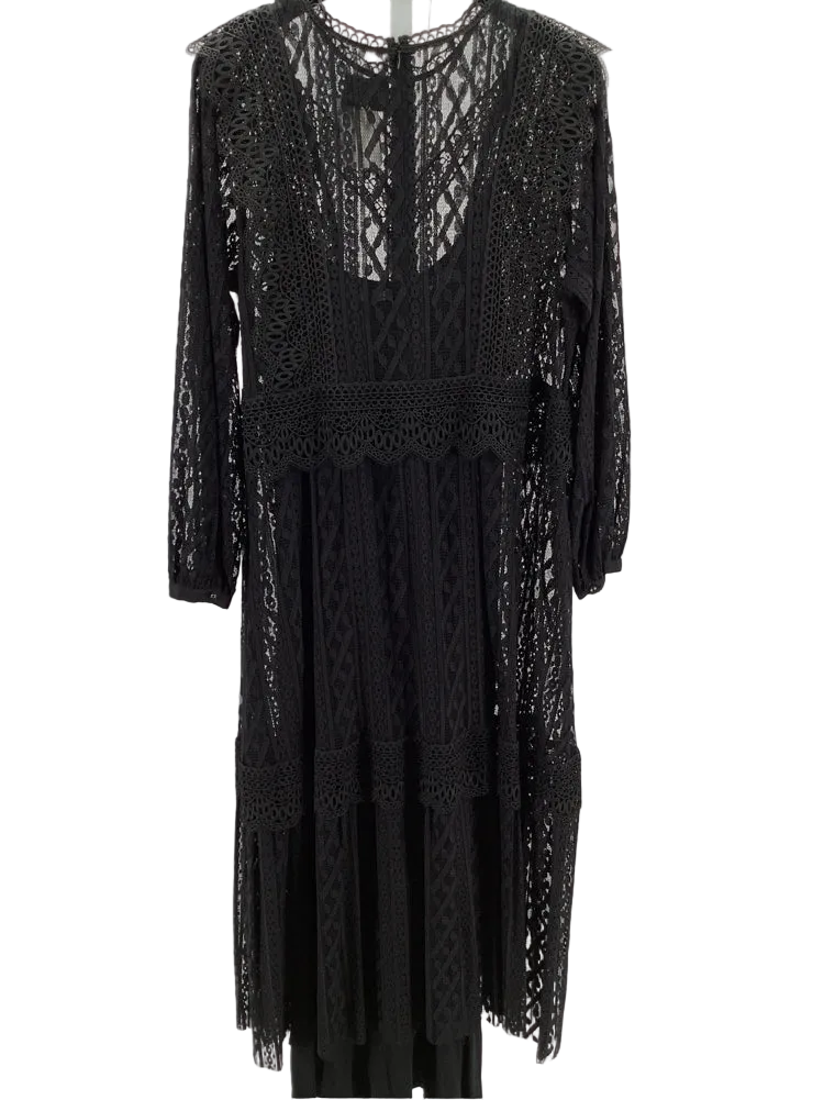Johnny Was Size L Black Dress