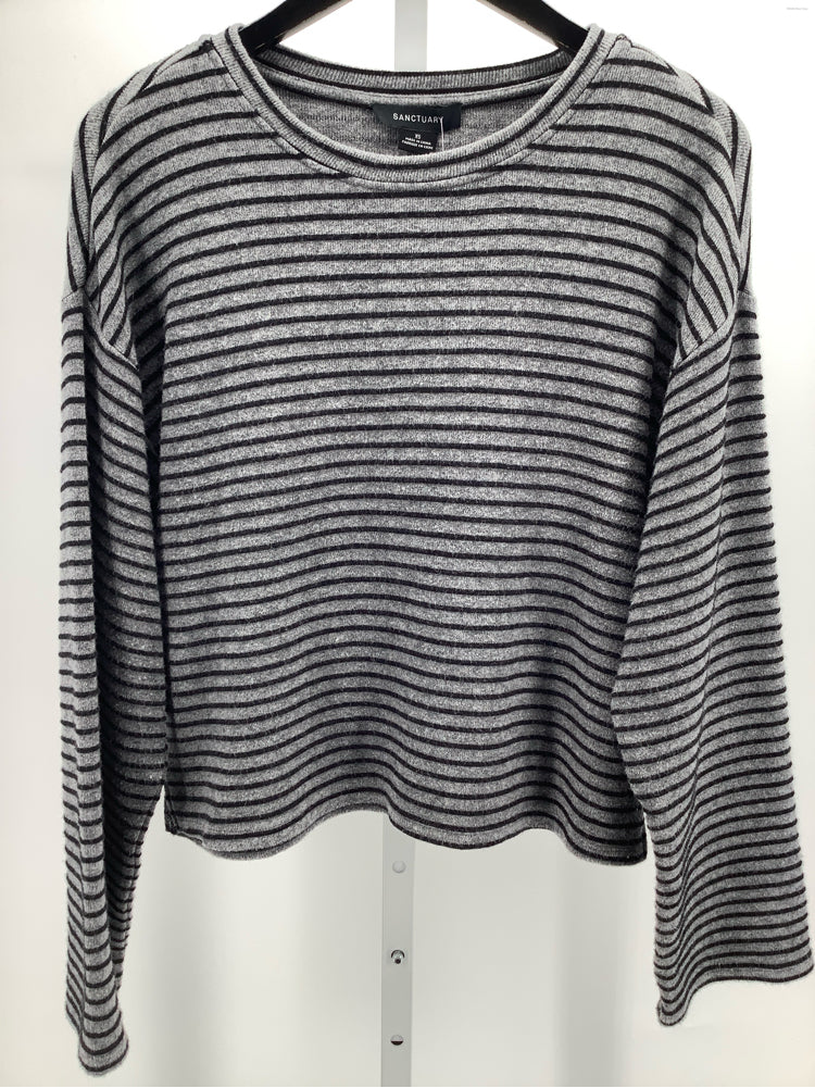 Sanctuary Size XS Gray & Black Shirt