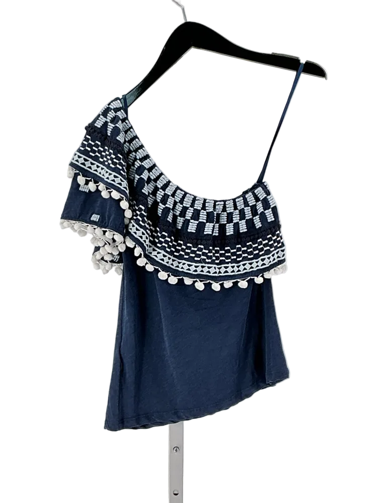 Anthropologie Size S Navy & white Shirt