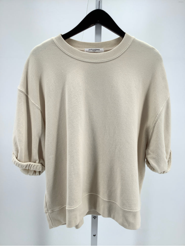perfectwhitetee Size L Tan Rebecca Sweatshirt