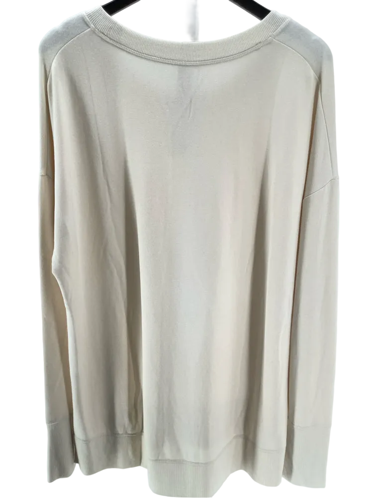 Athleta Size XLT Cream Sweatshirt