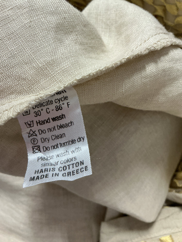 Harris Cotton Size L Tan Dress