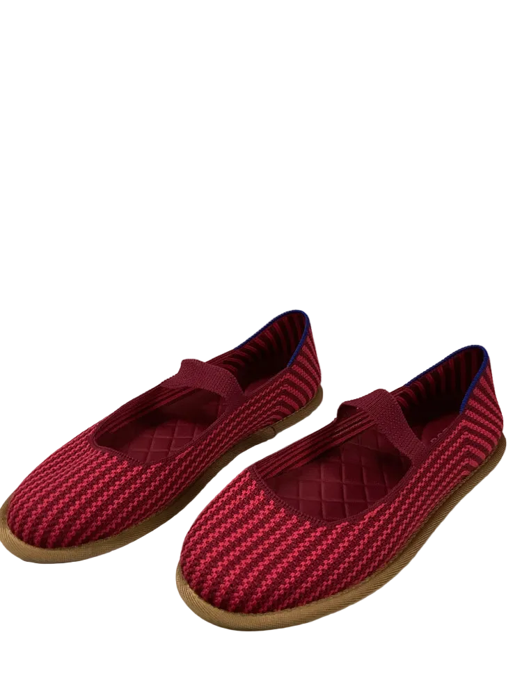 Rothy's Shoe Size 8 Burgundy & Pink Cruiser Mary Jane