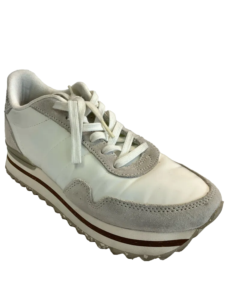 Woden Shoe Size 6.5 White & Gray Sneakers