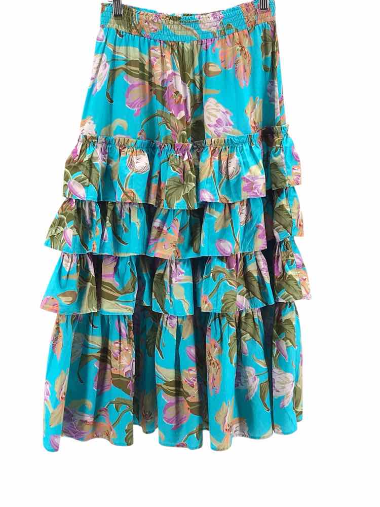 Love the Label Size XS Blue Multi Skirt