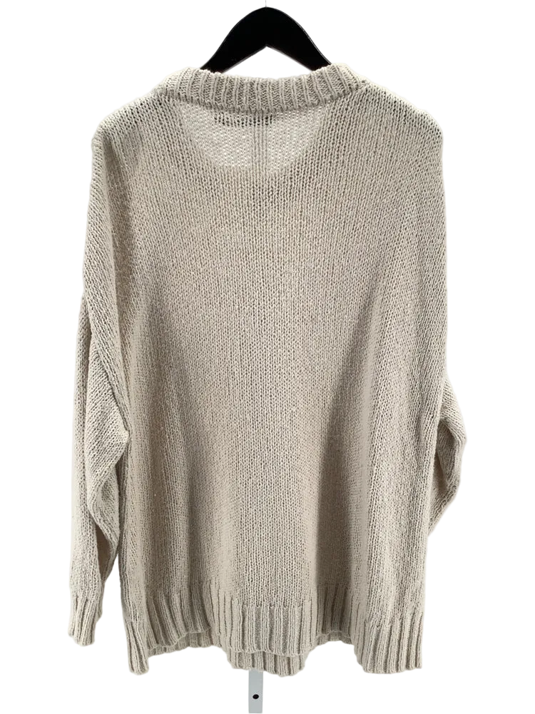 Jenni Kayne Size M Tan Foster Sweater