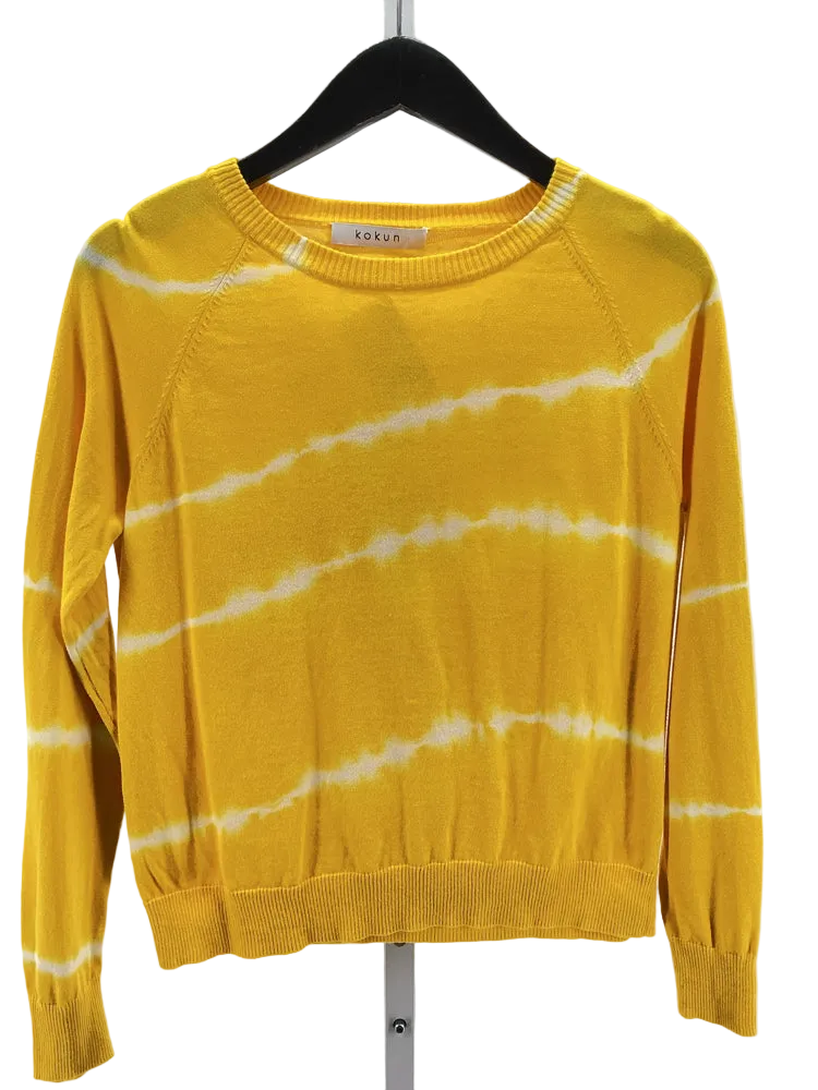 kokun Size XS Yellow & White Sweater