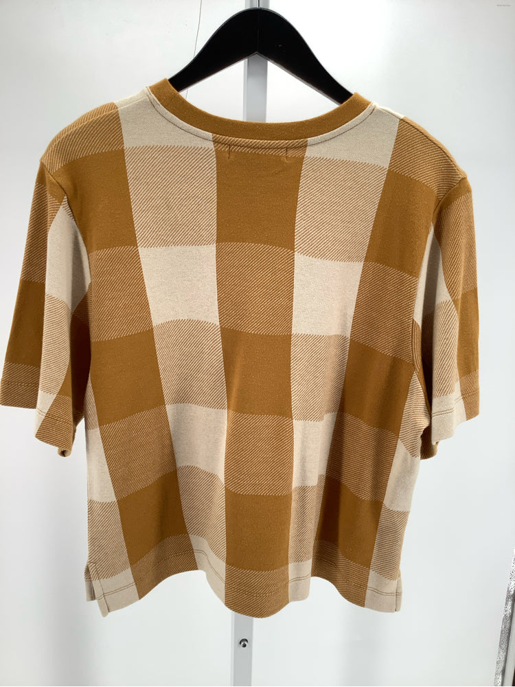 Beaumont Organic Size M Brown & Tan Shirt