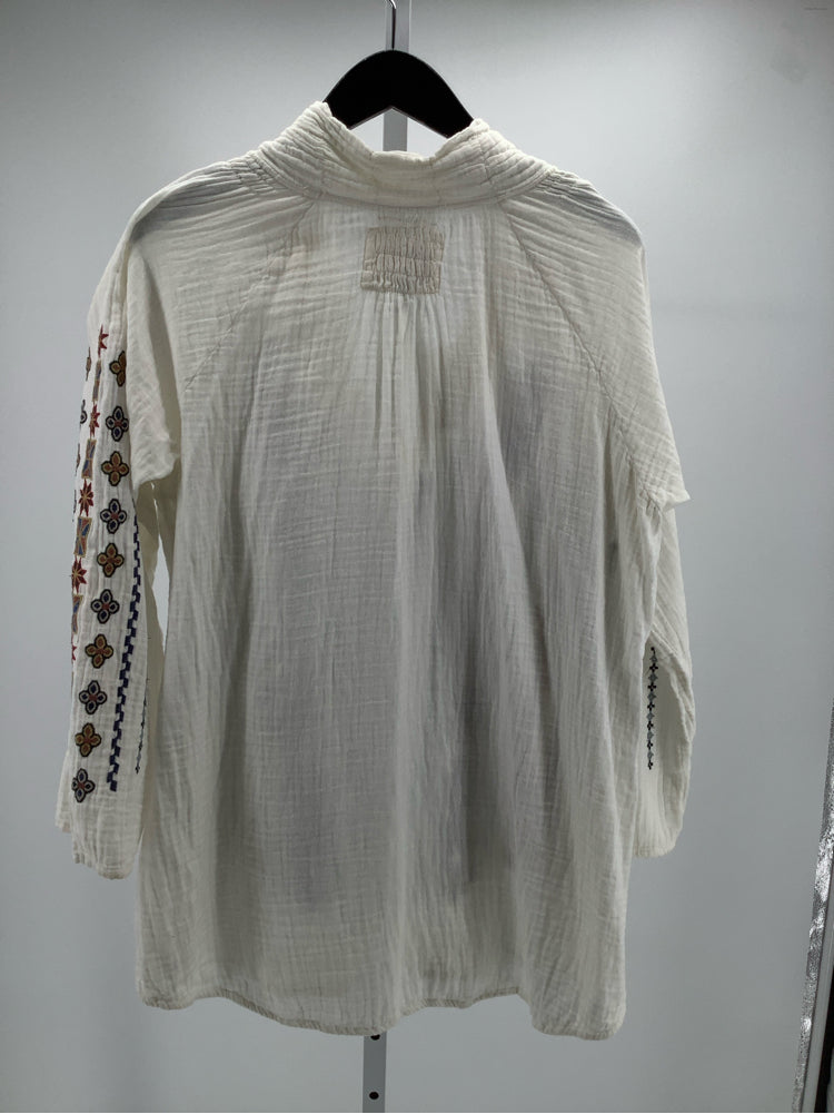Johnny Was Size L White multi Shirt