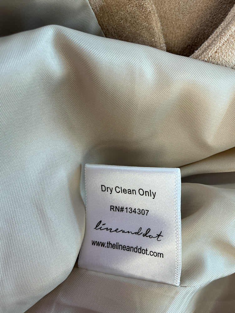 Line & Dot Size S Tan Trenchcoat