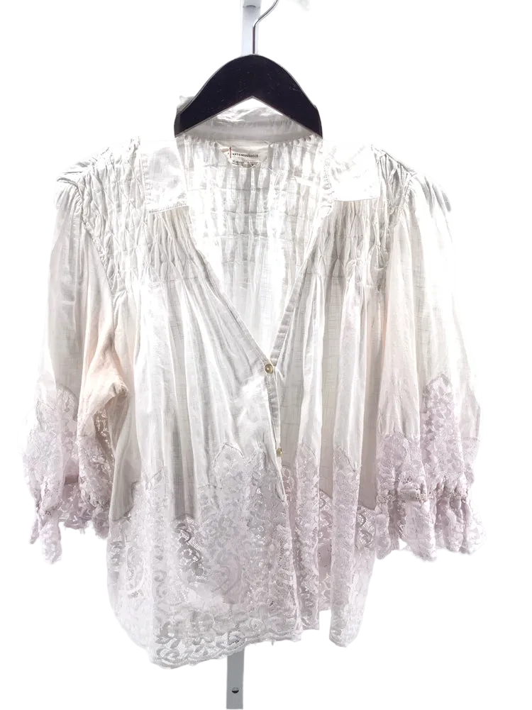 by anthropologie Size M White Shirt