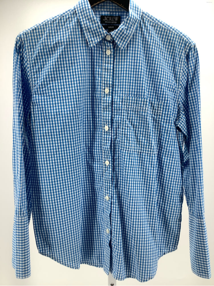 Jcrew Size 4 Blue & White Garcon Shirt