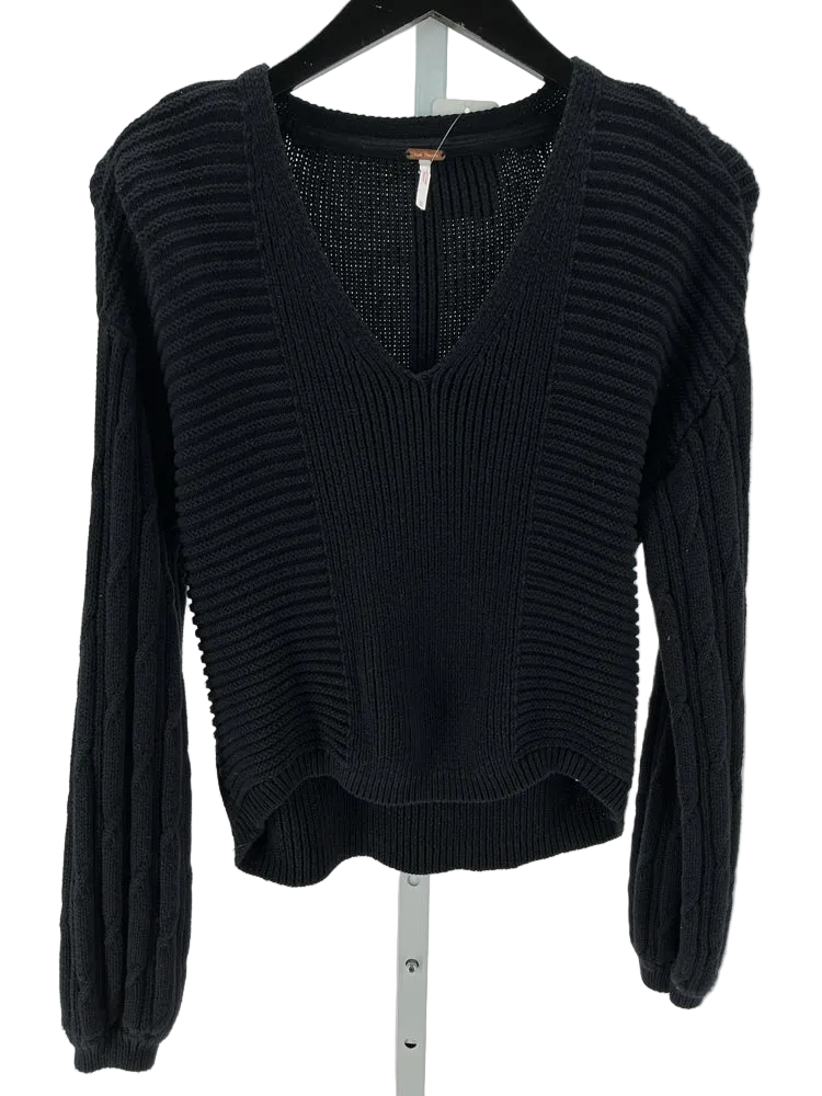 Free People Size M Black Sweater