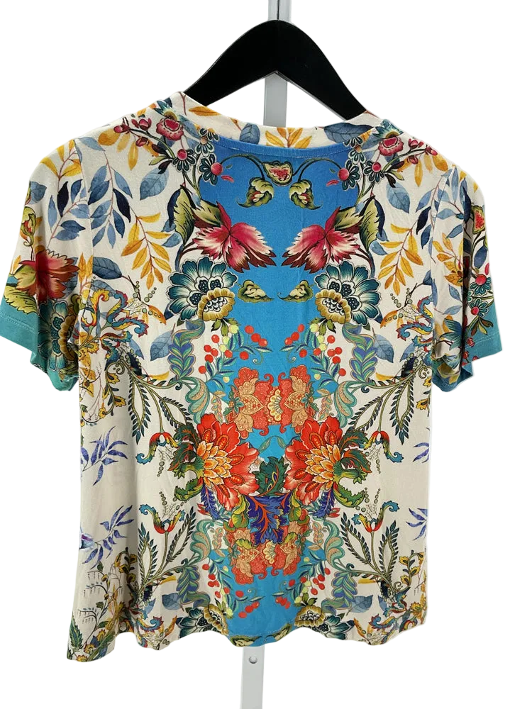 Johnny Was Size XS Blue Multi Shirt