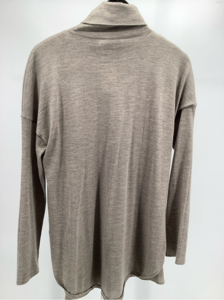 Brunello Cucinelli Size XL Tan Turtleneck
