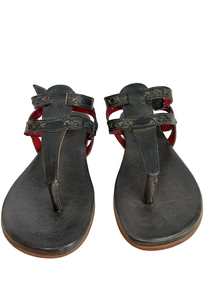 Bed Stu Shoe Size 7 Black Moon Sandals