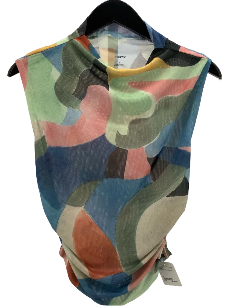 Maeve Size S Blue Multi Tank Top